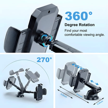 AutoEdge™ 3 in 1 Car Phone Holder